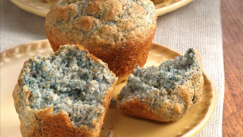 Blue Cornmeal Muffins
