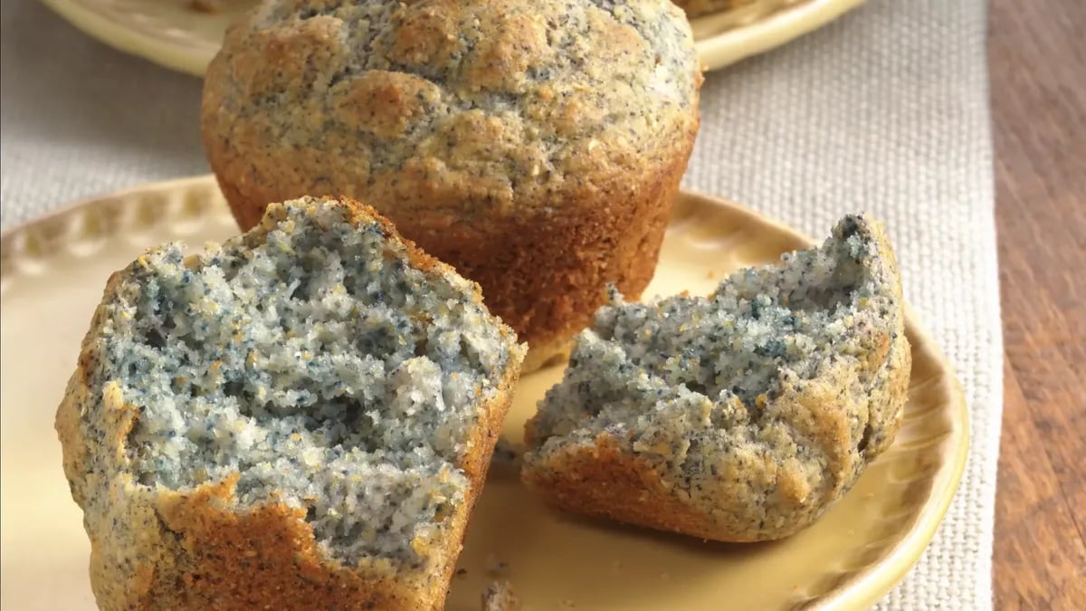 Blue Cornmeal Muffins