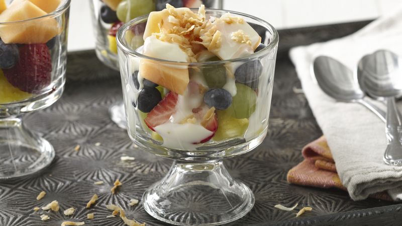 Layered Yogurt Fruit Salad
