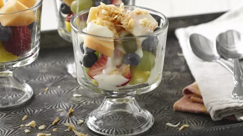 Layered Yogurt Fruit Salad