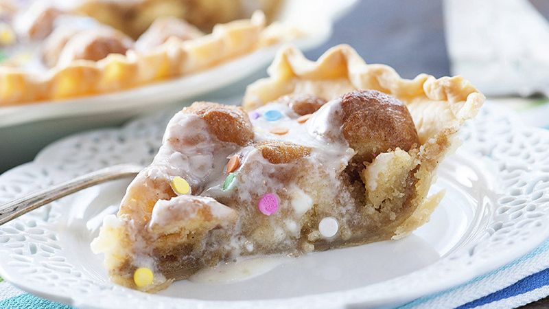 Rainbow Sprinkles Donut Pie