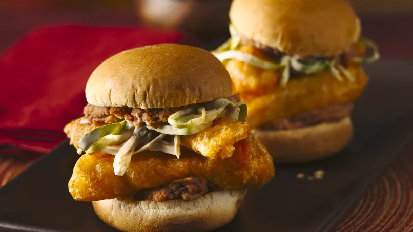 Fish Taco Torta Sliders