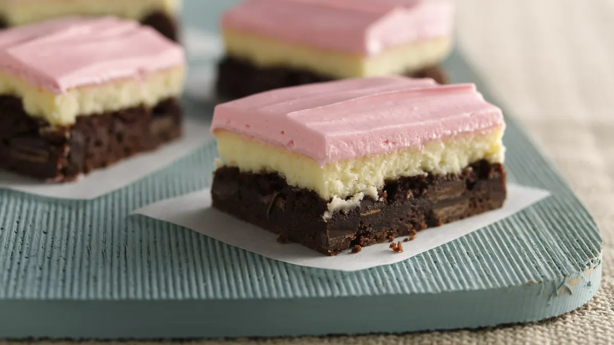 Neapolitan Cream Cheese Bars