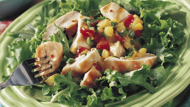 Sandy's Grilled Chicken with Fruit Salsa
