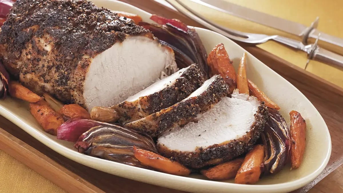 Coffee-Crusted Pork Loin