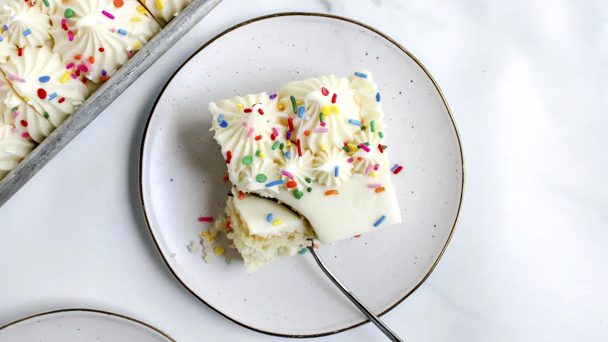 Confetti Sheet Cake