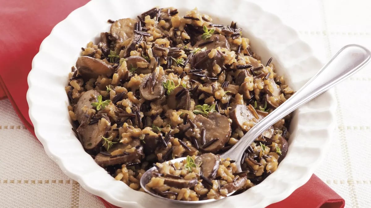 Mushroom-Wild Rice Pilaf