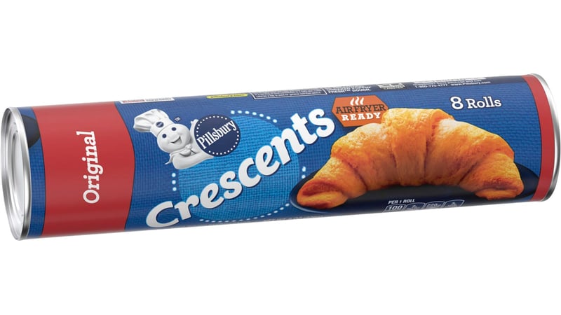 Pillsbury Crescent Rolls, Original Refrigerated Canned Pastry Dough, 8 Rolls,  8 oz 