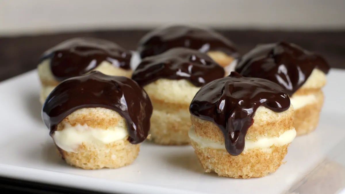 Boston Cream Bites