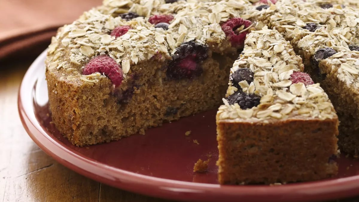 Triple-Berry Coffee Cake (White Whole Wheat Flour)