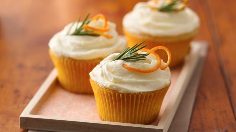 Orange-Rosemary Cupcakes