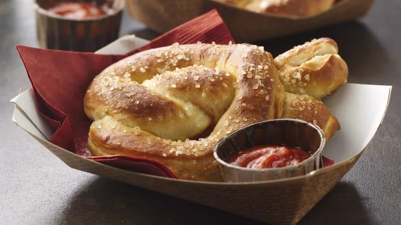 Pizza-Filled Pretzels