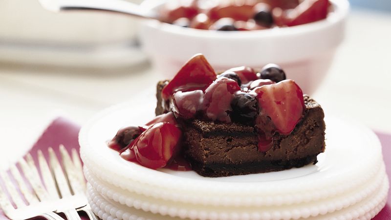 Chocolate-Berry Cheesecake 
