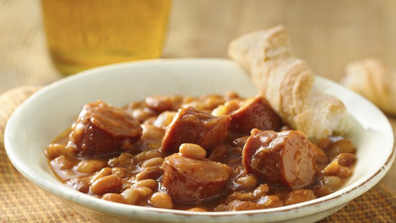 Baked Beans with Smoked Sausage