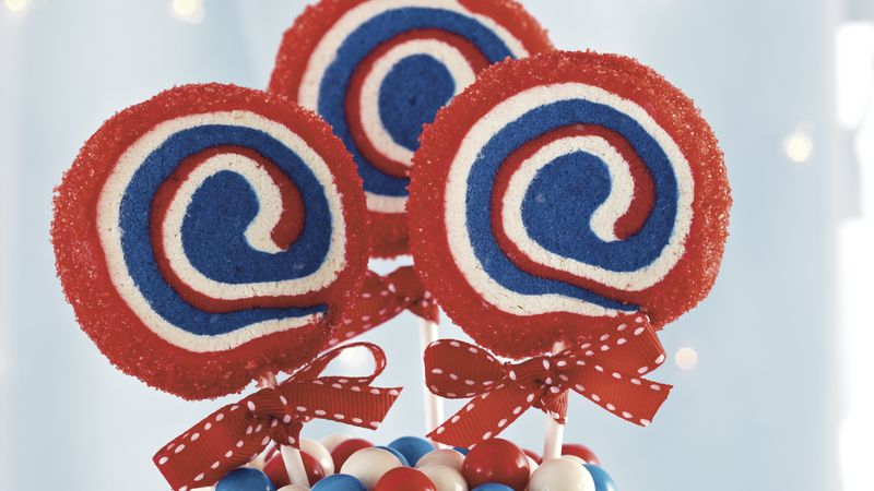 Patriotic Cookie Pops