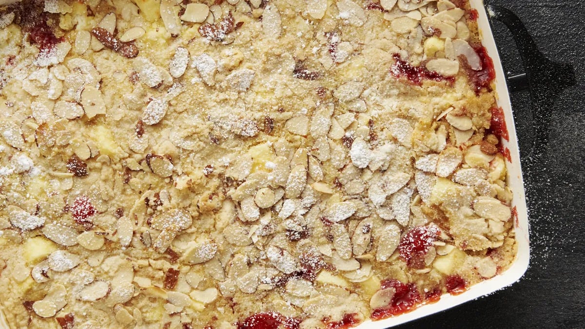 Cherry-Almond Cream Cheese Cobbler Dump Cake