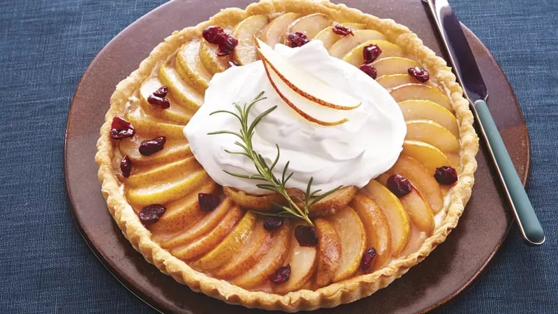 Pear Cranberry Tart