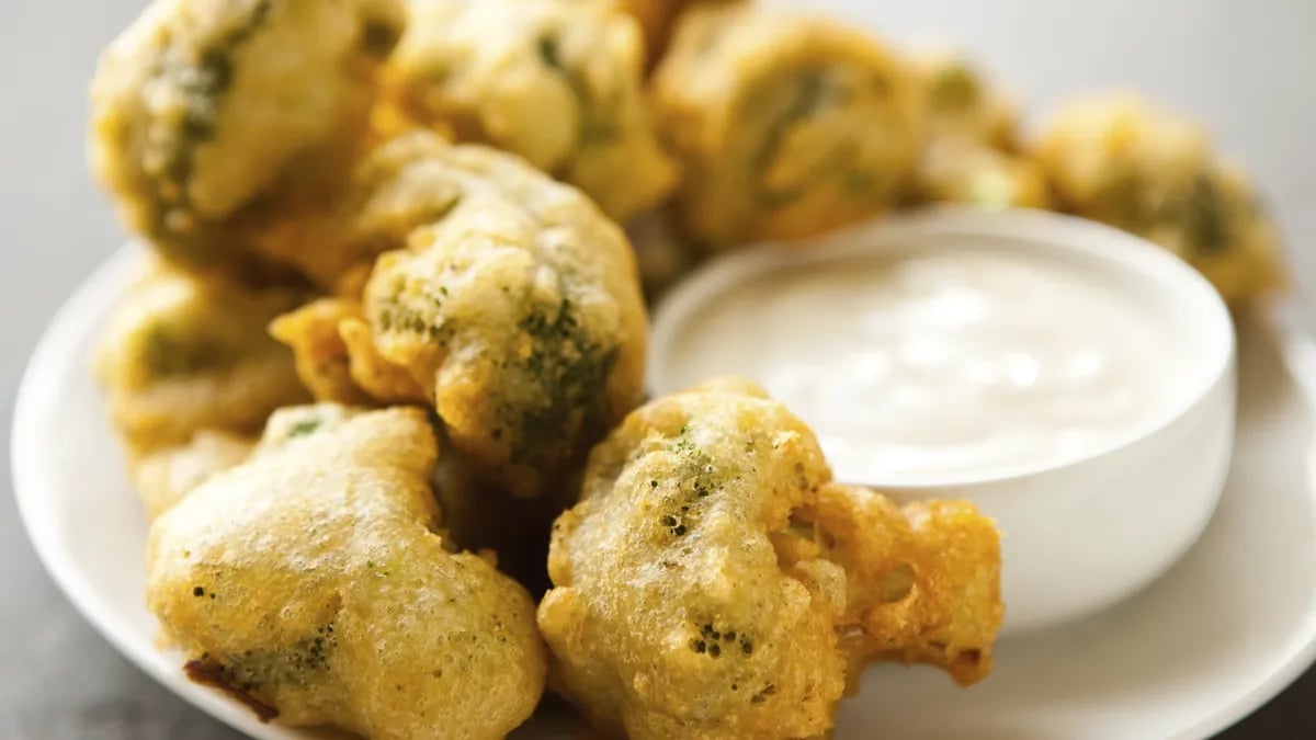 Beer-Battered Broccoli Bites