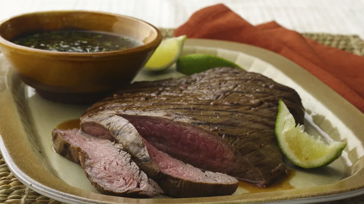 Flank Steak with Chimichurri Sauce