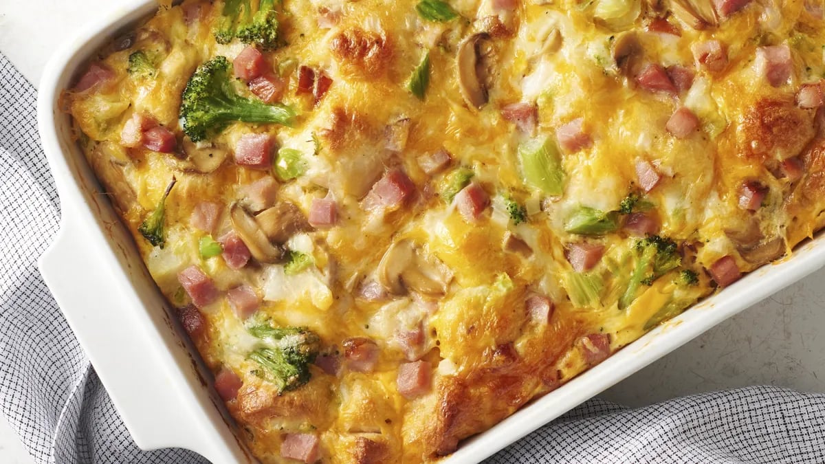 Ham and Cheese Omelet Bake