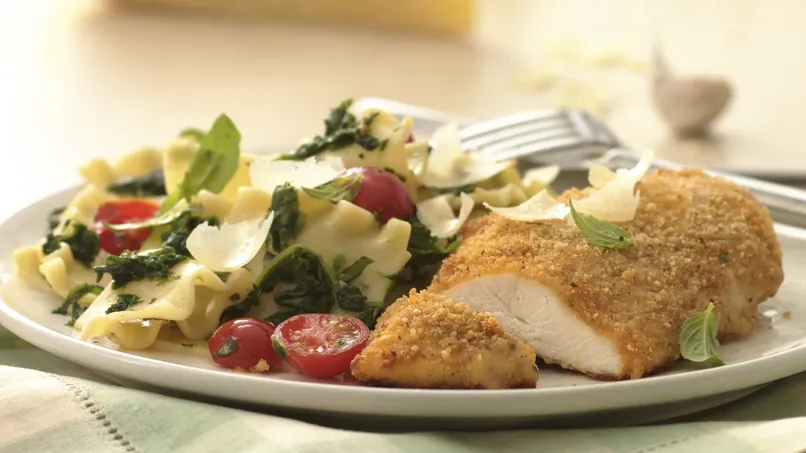 Parmesan Chicken with Pasta Rags