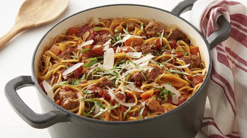 One-Pot Pasta Bolognese