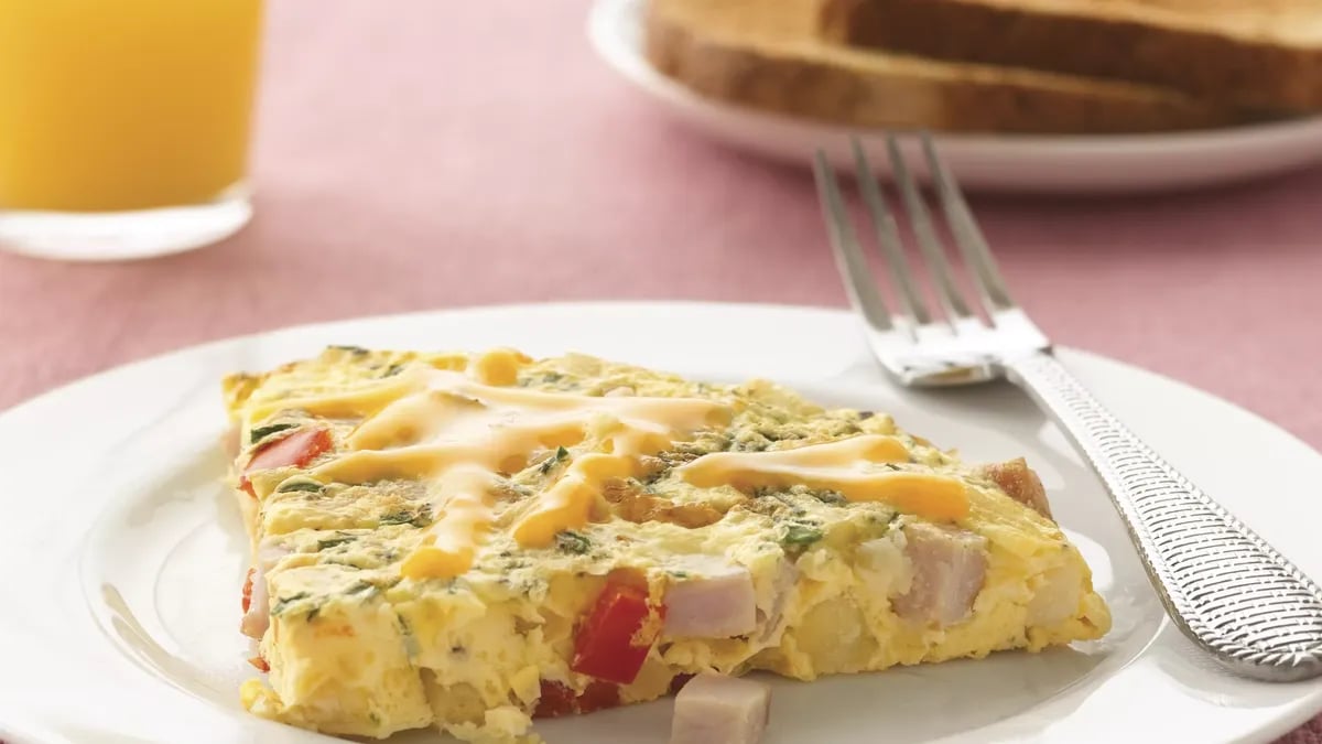 Canadian Bacon and Potato Frittata