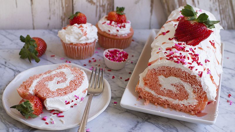 Strawberry Roll Cake