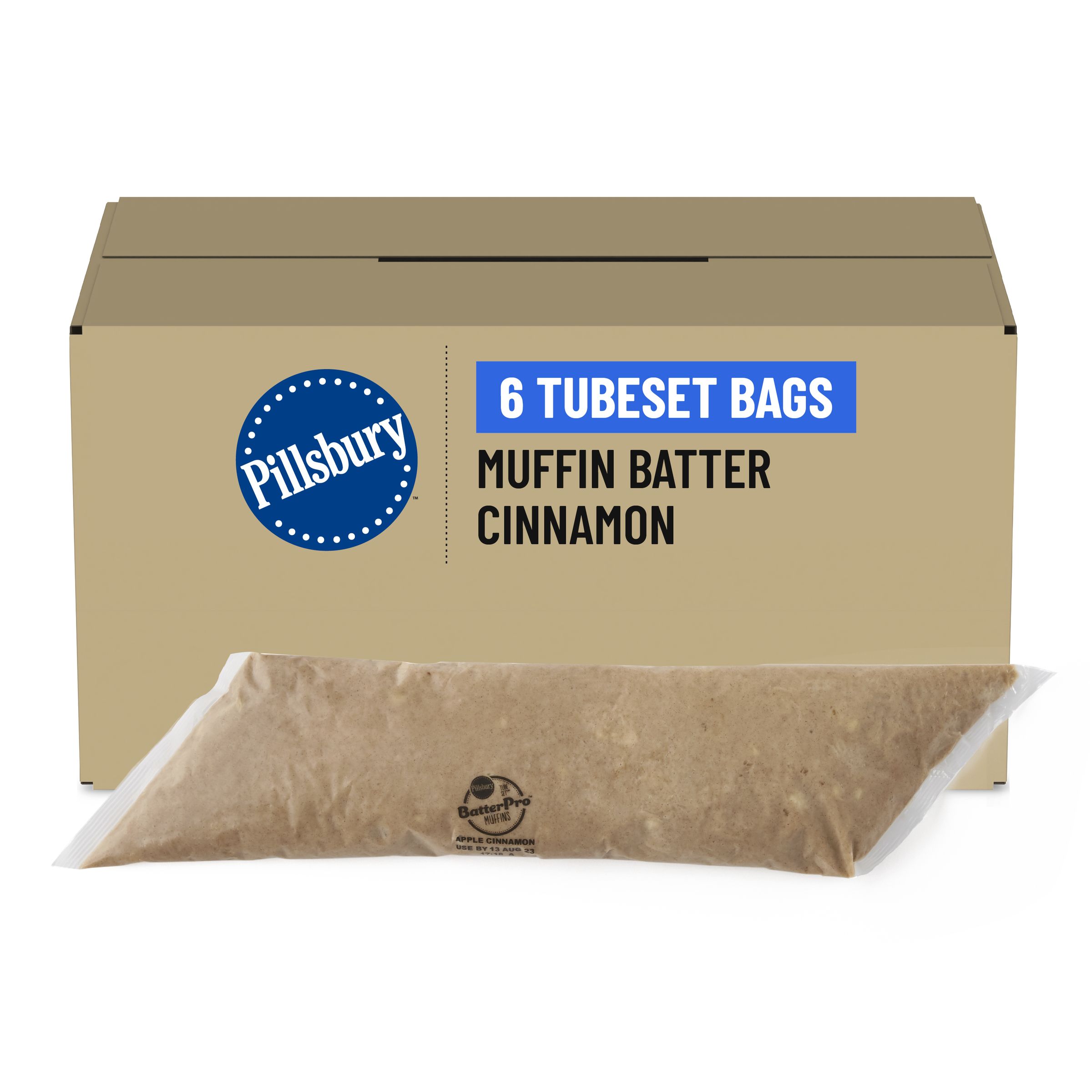  Case Optimized Hero Pillsbury BatterPro Frozen Muffin Batter TubeSet Apple Cinnamon 6/3 LB