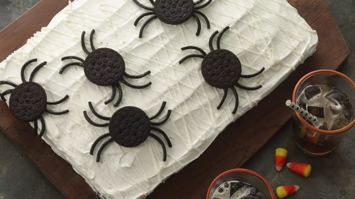 Spider Web Cake 