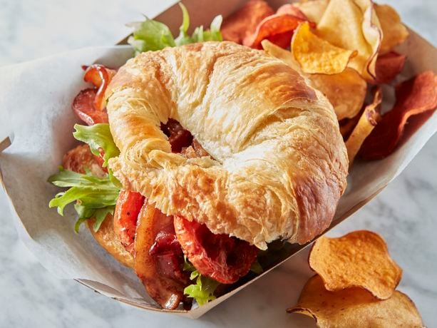 Honey-Glazed Bacon Croissant BLT 