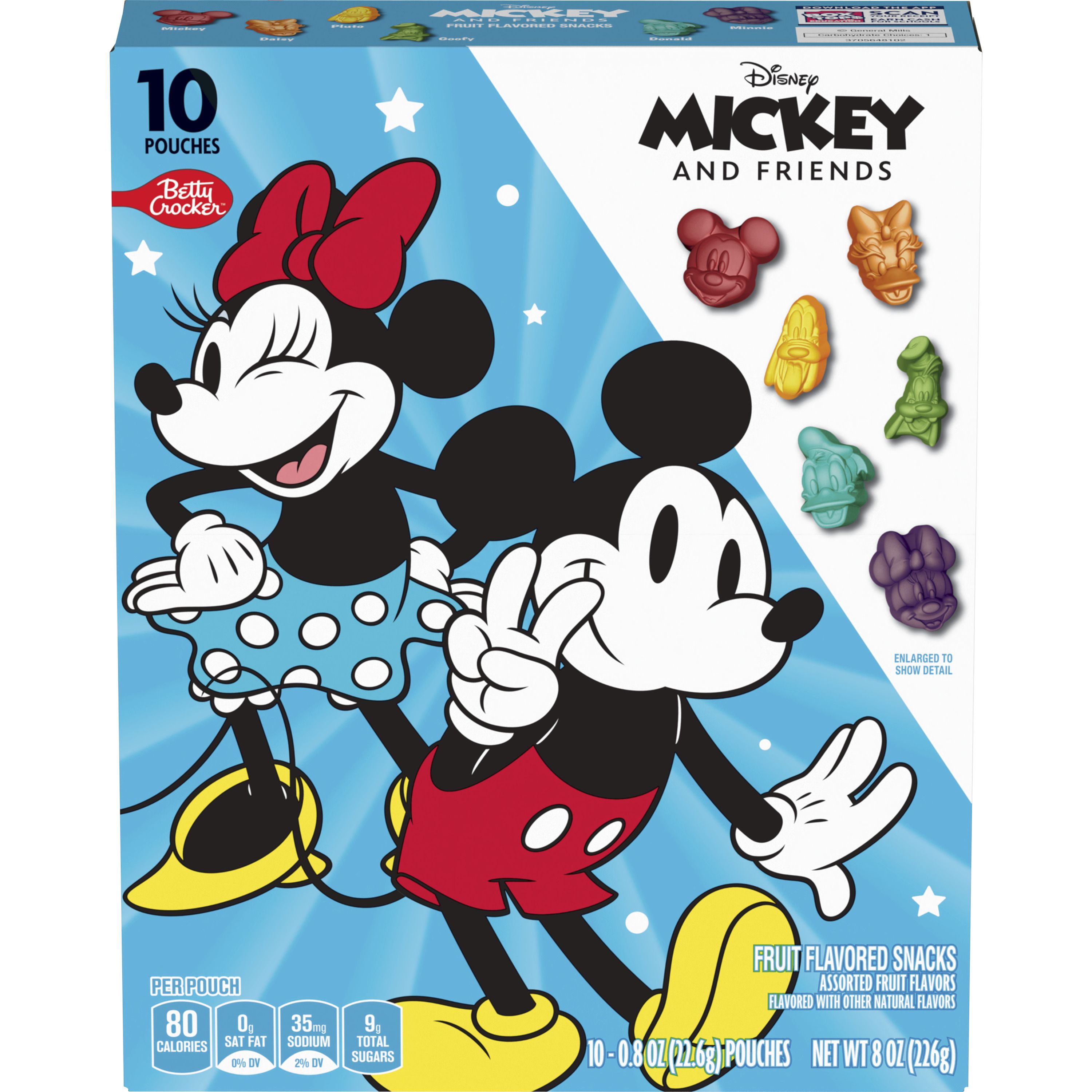 Betty Crocker™ Fruit Flavored Snacks Mickey & Friends - Front