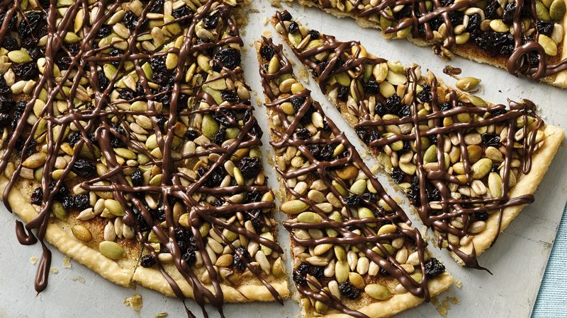 Seeds and Chocolate Pastry Wedges