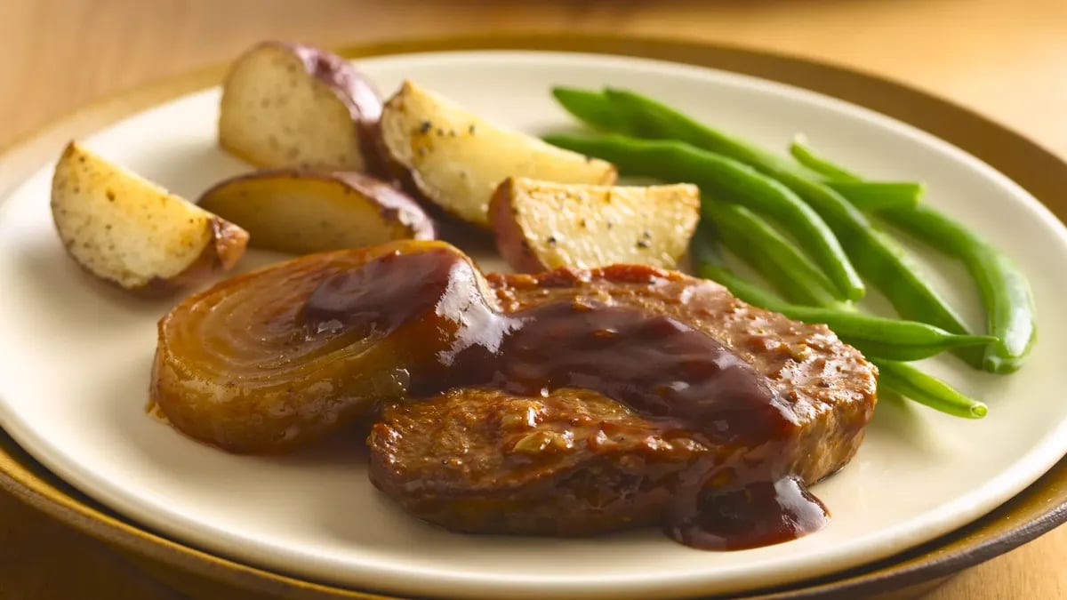 Barbecued Pork Chops for Two