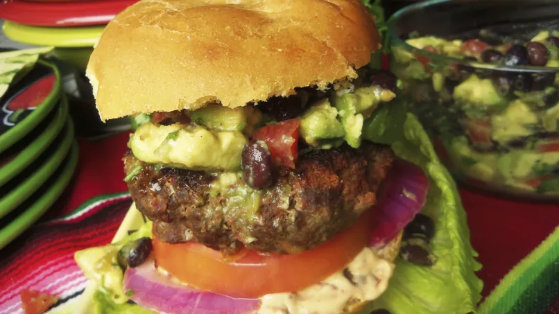 Chile Relleno Burger With Mexican Chorizo