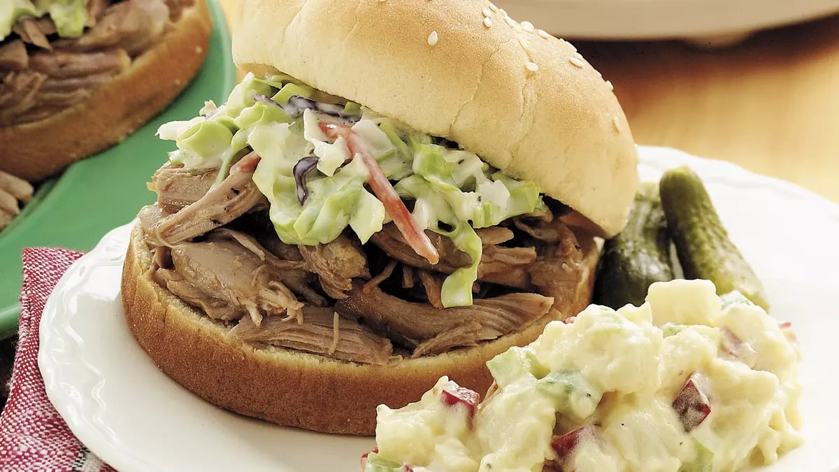 Georgia-style Barbecued Turkey Sandwiches