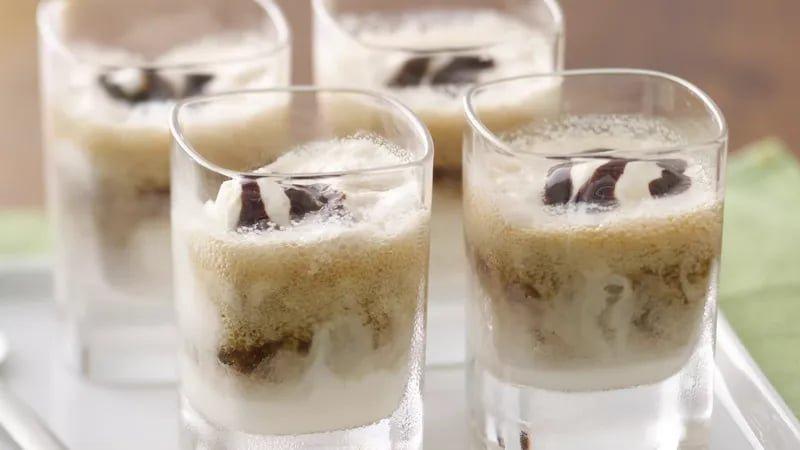 Stout Beer-Ice Cream Mini Floats