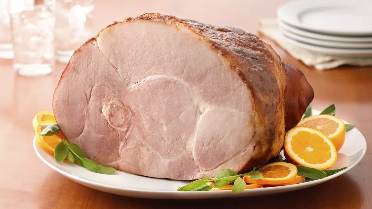 Baked Ham with Balsamic Brown Sugar Glaze