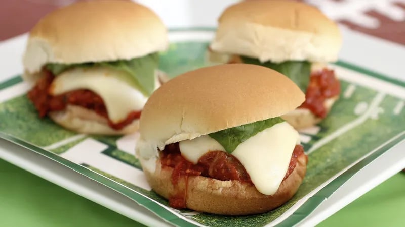 Mamma’s Meatball Parmesan Sliders