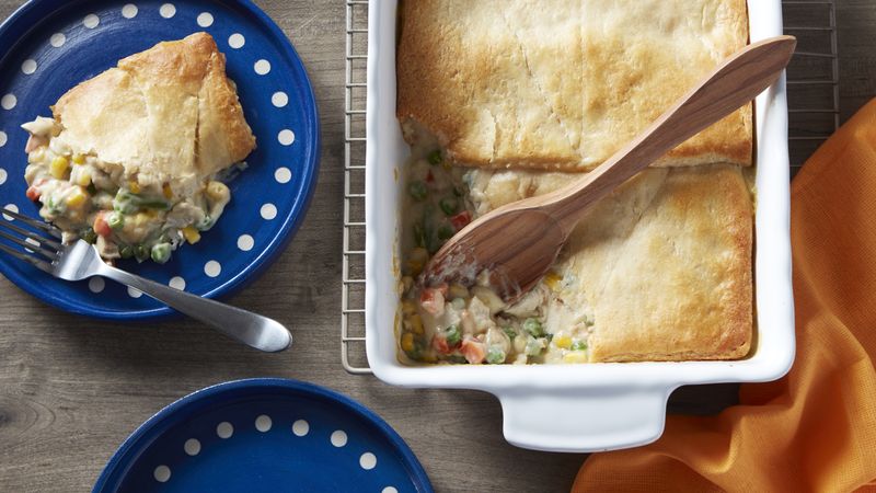 5-Ingredient Chicken Pot Pie Casserole