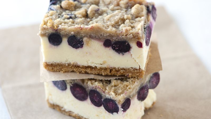 Lemon-Blueberry Cheesecake Bars Recipe - BettyCrocker.com