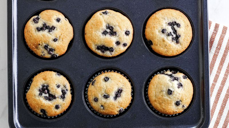 Easy Blueberry Almond Muffins