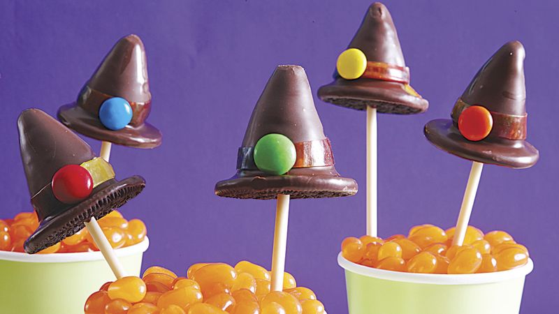 Witch Hat Halloween Cake Pops
