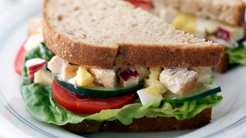 Skinny Chicken Salad Sandwiches