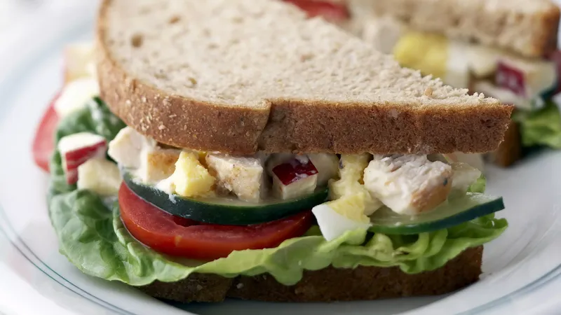 Skinny Chicken Salad Sandwiches Recipe - BettyCrocker.com