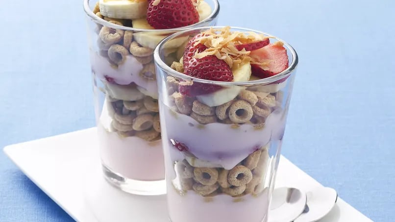 Tropical Banana Nut Parfaits