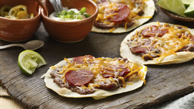 Mexican Pepperoni Pizzas
