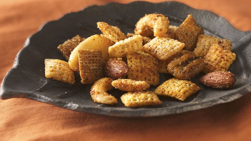 Spiced Nuts and Chex® Mix