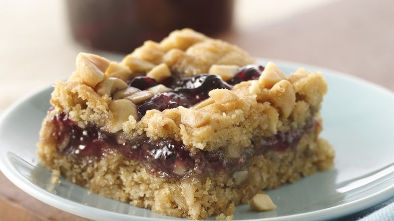 Gluten-Free Peanut Butter and Jam Cookie Bars