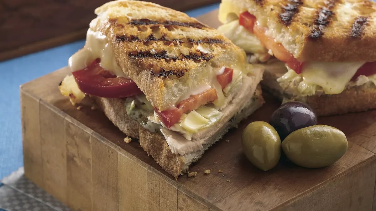 Grilled Turkey Panini Sandwiches